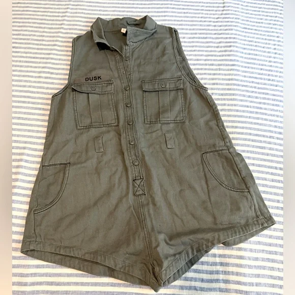 Spell Dusk boiler romper, olive, M - Picture 3 of 4